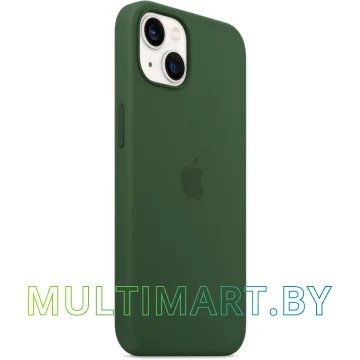 Чехол для телефона Apple MagSafe Silicone Case для iPhone 13 (зеленый клевер) картинка 2